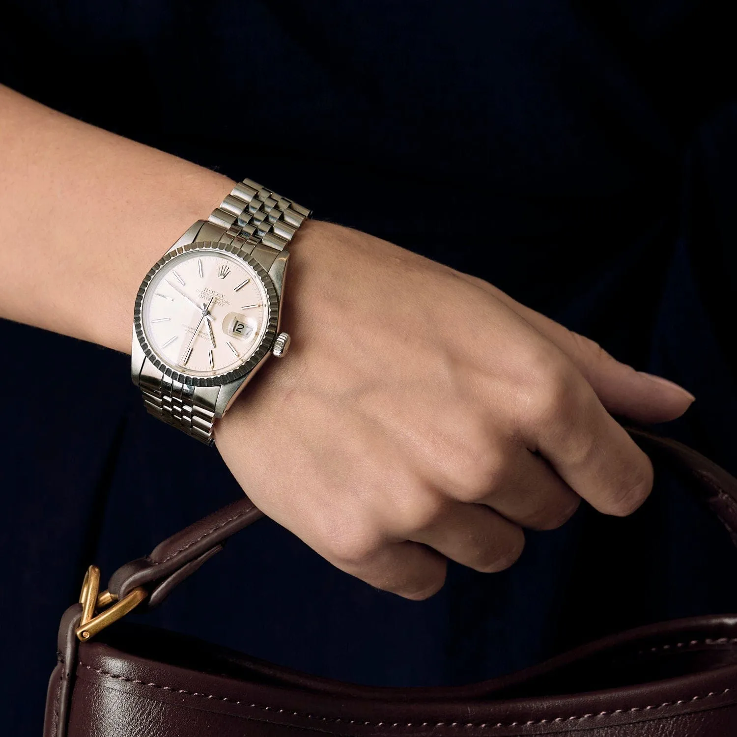 ROLEX - Montre Datejust en acier, bracelet jubilé sold by 58 Facettes product image thumbnail 2