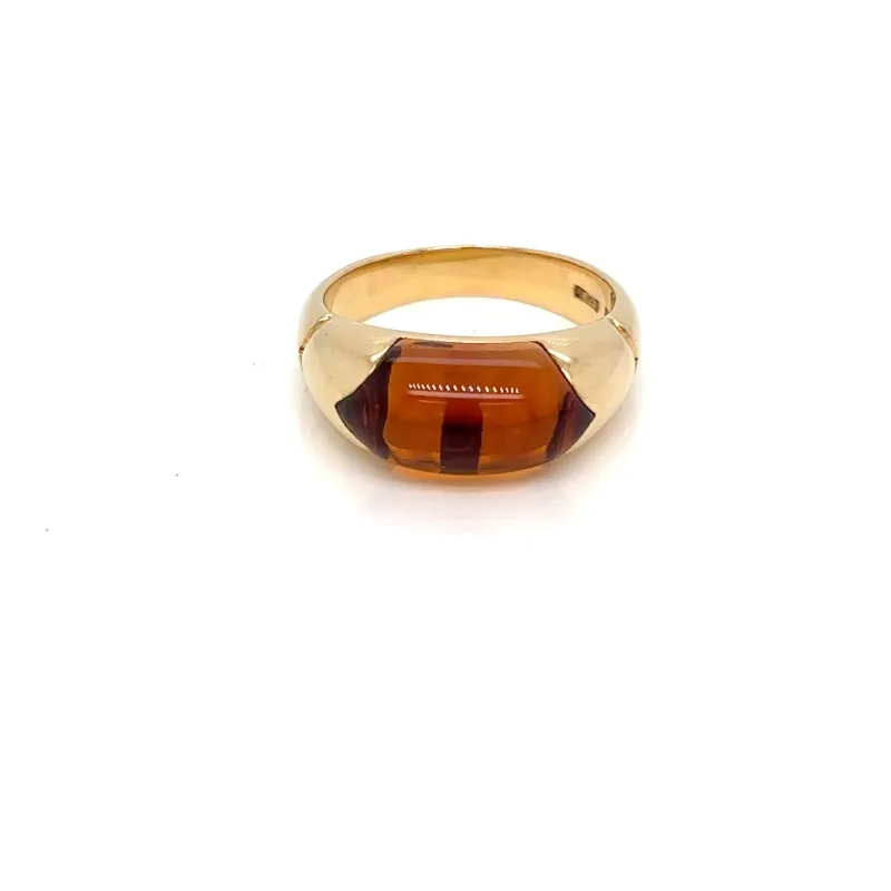 BULGARI - Bague vintage « Celtaura » – Or jaune et citrine – Circa 1980 sold by 58 Facettes