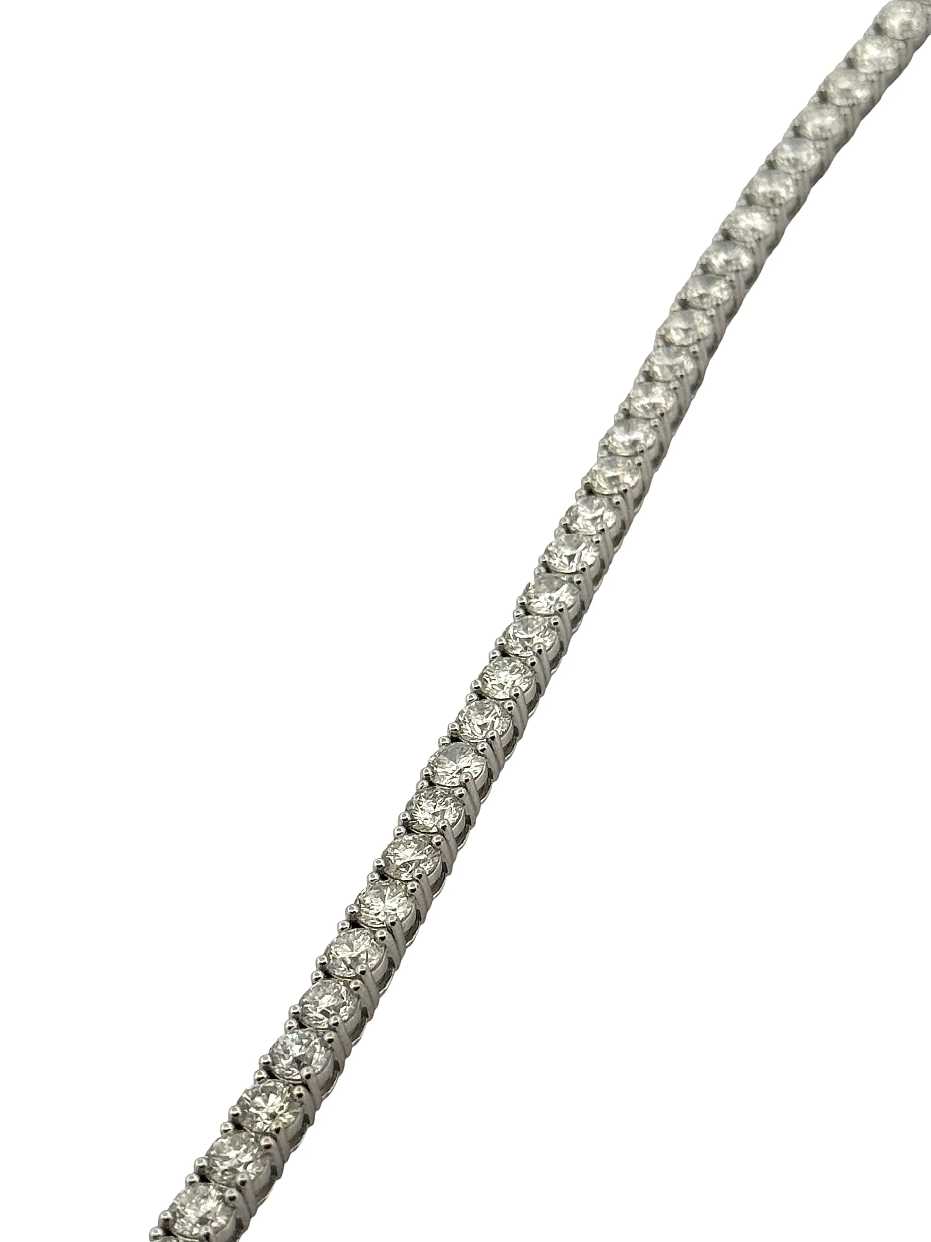 Rivière de diamants exceptionnelles , or blanc 18 carats sold by 58 Facettes product image thumbnail 3