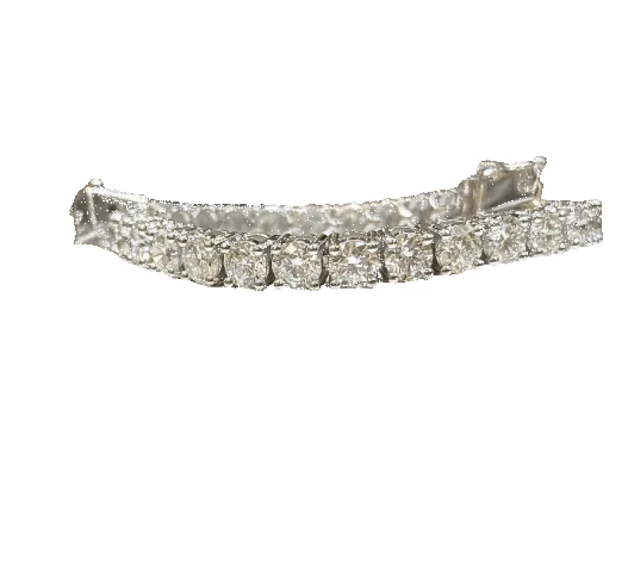 Rivière de diamants exceptionnelles , or blanc 18 carats sold by 58 Facettes