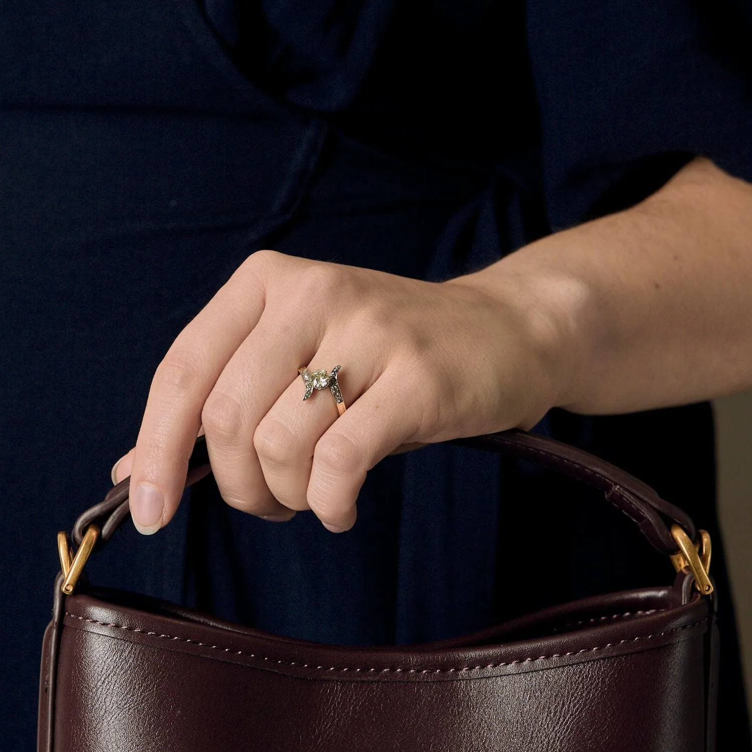 Solitaire en or blanc et diamants sold by 58 Facettes product image thumbnail 2