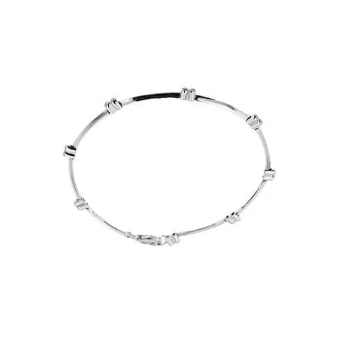 Bracelet à segments en or blanc 18 ct avec diamants sold by 58 Facettes product image thumbnail 5
