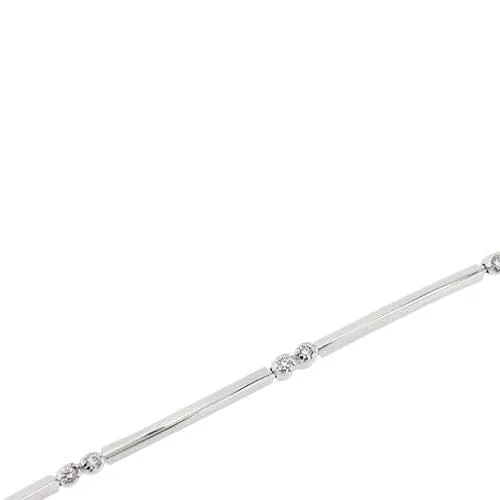 Bracelet à segments en or blanc 18 ct avec diamants sold by 58 Facettes product image thumbnail 2