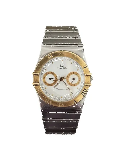 OMEGA - Constellation Day-Date or jaune et acier sold by 58 Facettes