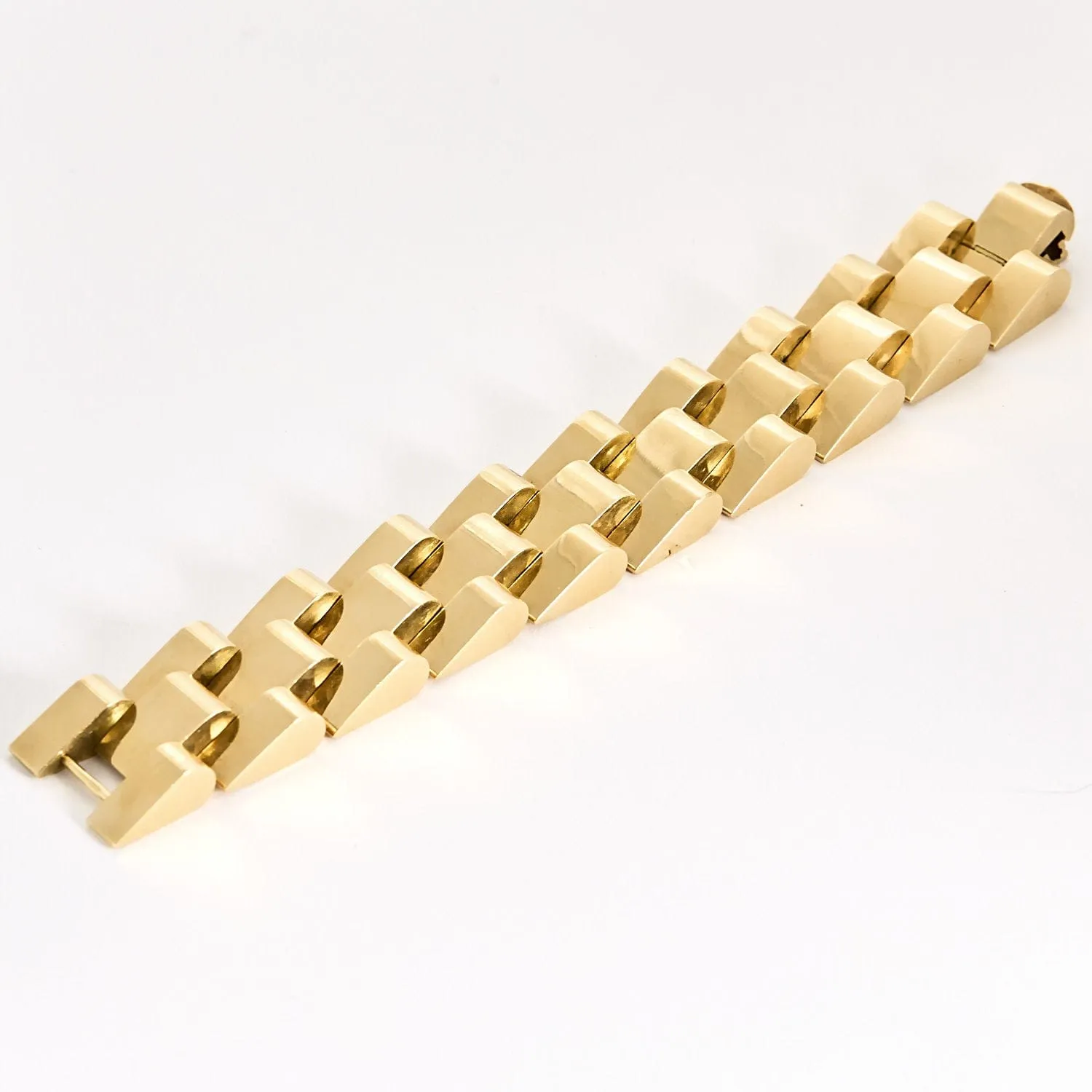 Bracelet Tank en or jaune sold by 58 Facettes product image thumbnail 3