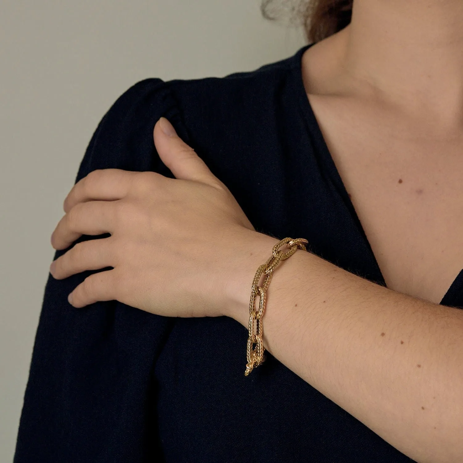 Bracelet chaîne d'ancre en or jaune sold by 58 Facettes product image thumbnail 2