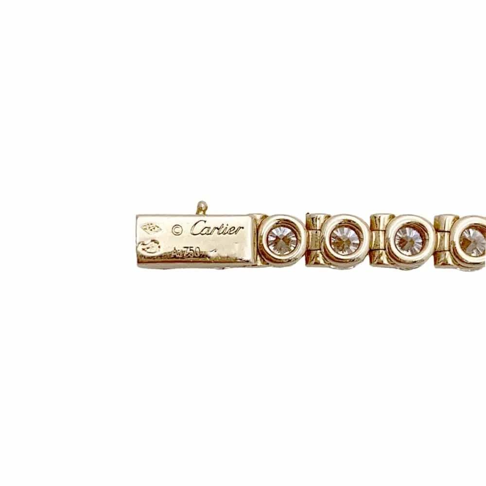 Bracelet ligne Cartier, or jaune et diamants. sold by 58 Facettes product image thumbnail 5