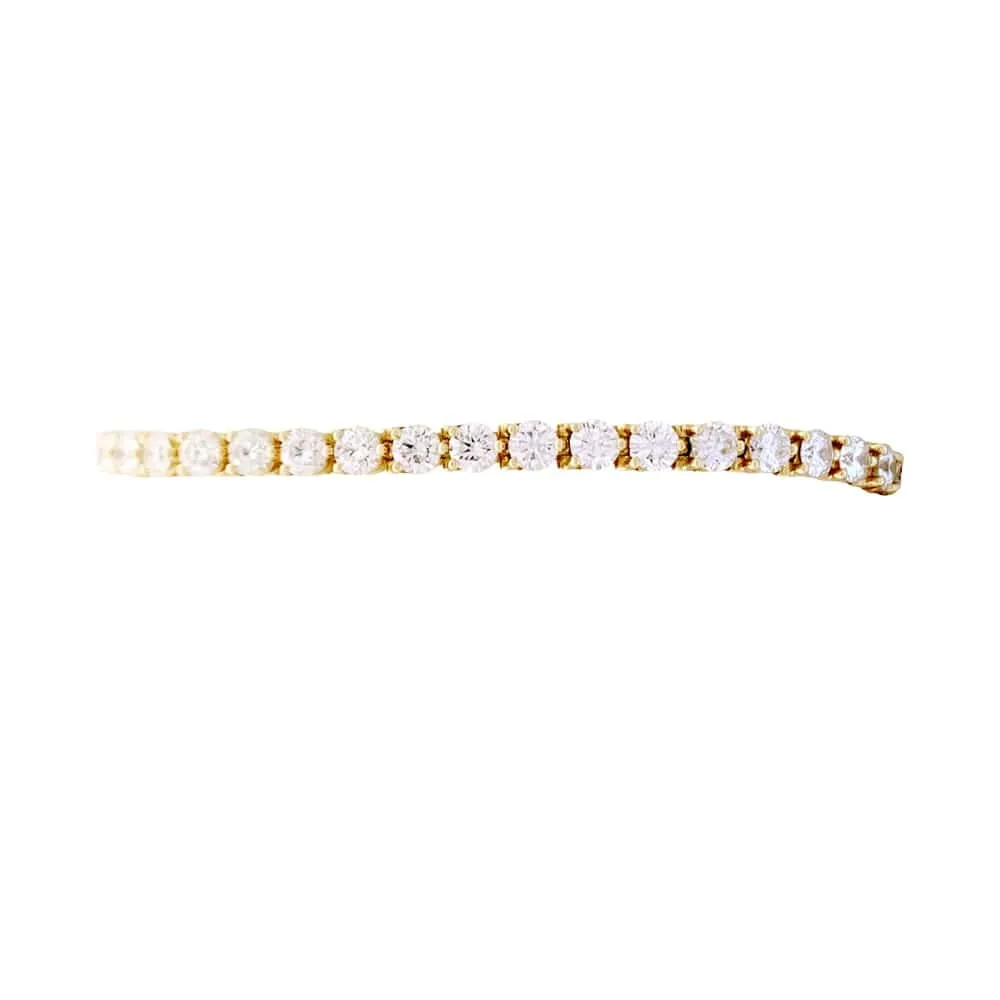 Bracelet ligne Cartier, or jaune et diamants. sold by 58 Facettes product image thumbnail 3