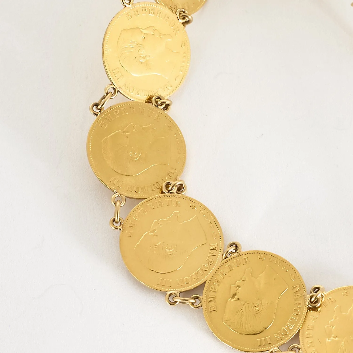 Bracelet pièces d'or jaune sold by 58 Facettes product image thumbnail 4