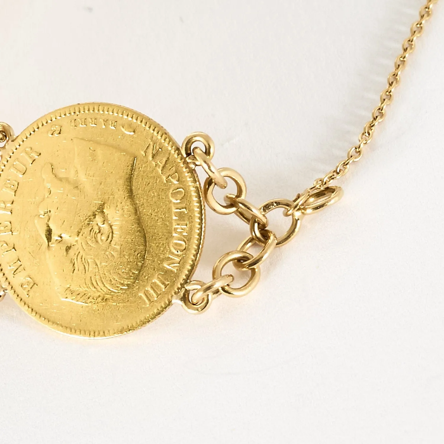 Bracelet pièces d'or jaune sold by 58 Facettes product image thumbnail 5