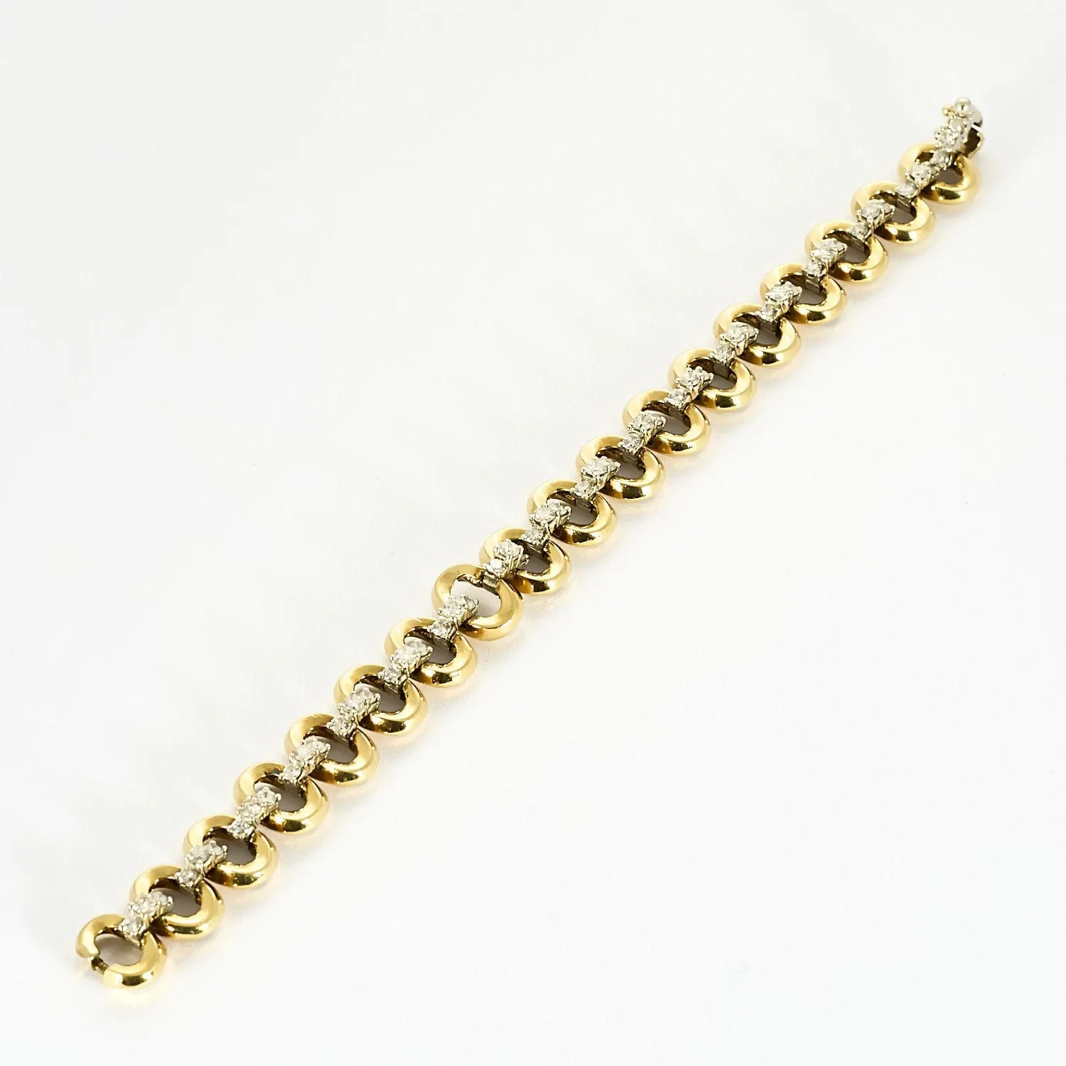Bracelet en Or jaune & blanc 18k sold by 58 Facettes product image thumbnail 4