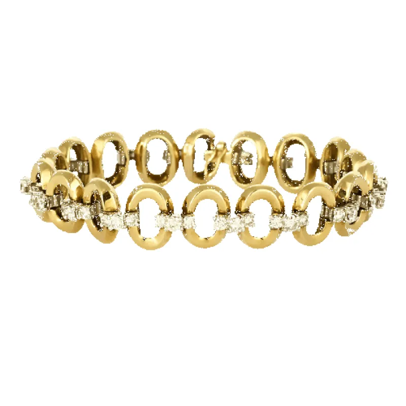 Bracelet en Or jaune & blanc 18k sold by 58 Facettes