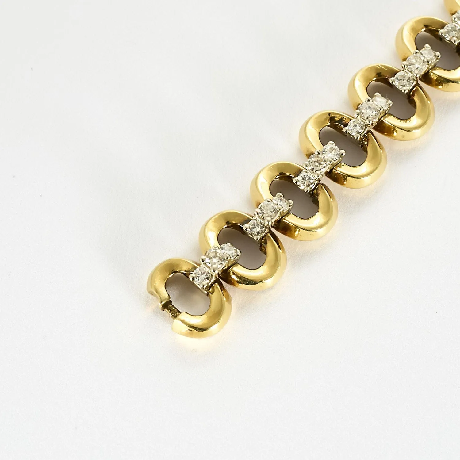 Bracelet en Or jaune & blanc 18k sold by 58 Facettes product image thumbnail 5