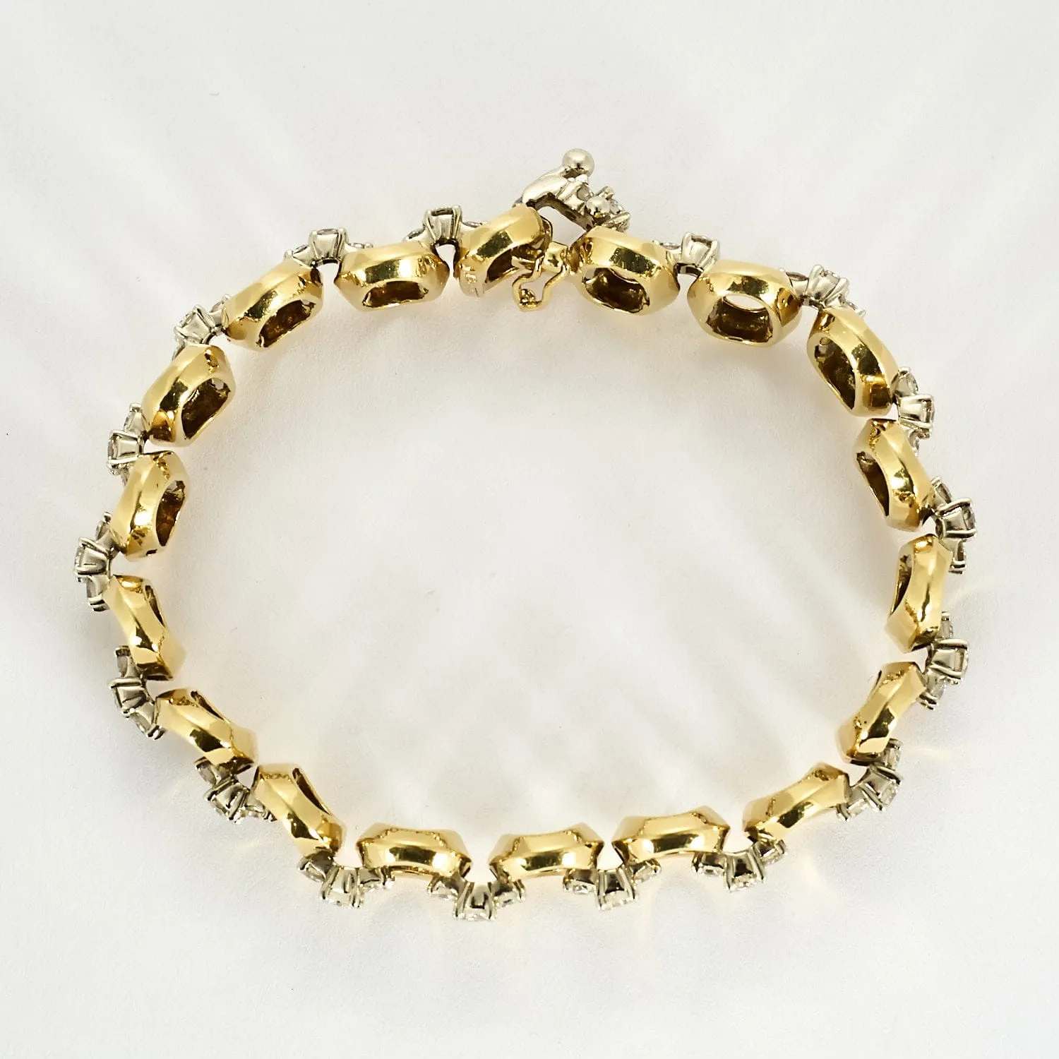 Bracelet en Or jaune & blanc 18k sold by 58 Facettes product image thumbnail 3