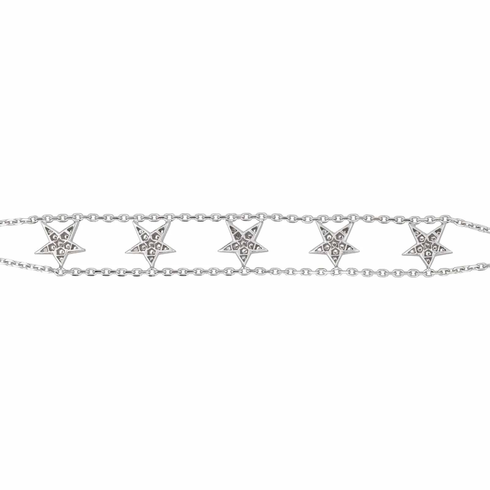 Bracelet en or blanc 18 carats serti de diamants sold by 58 Facettes product image thumbnail 5