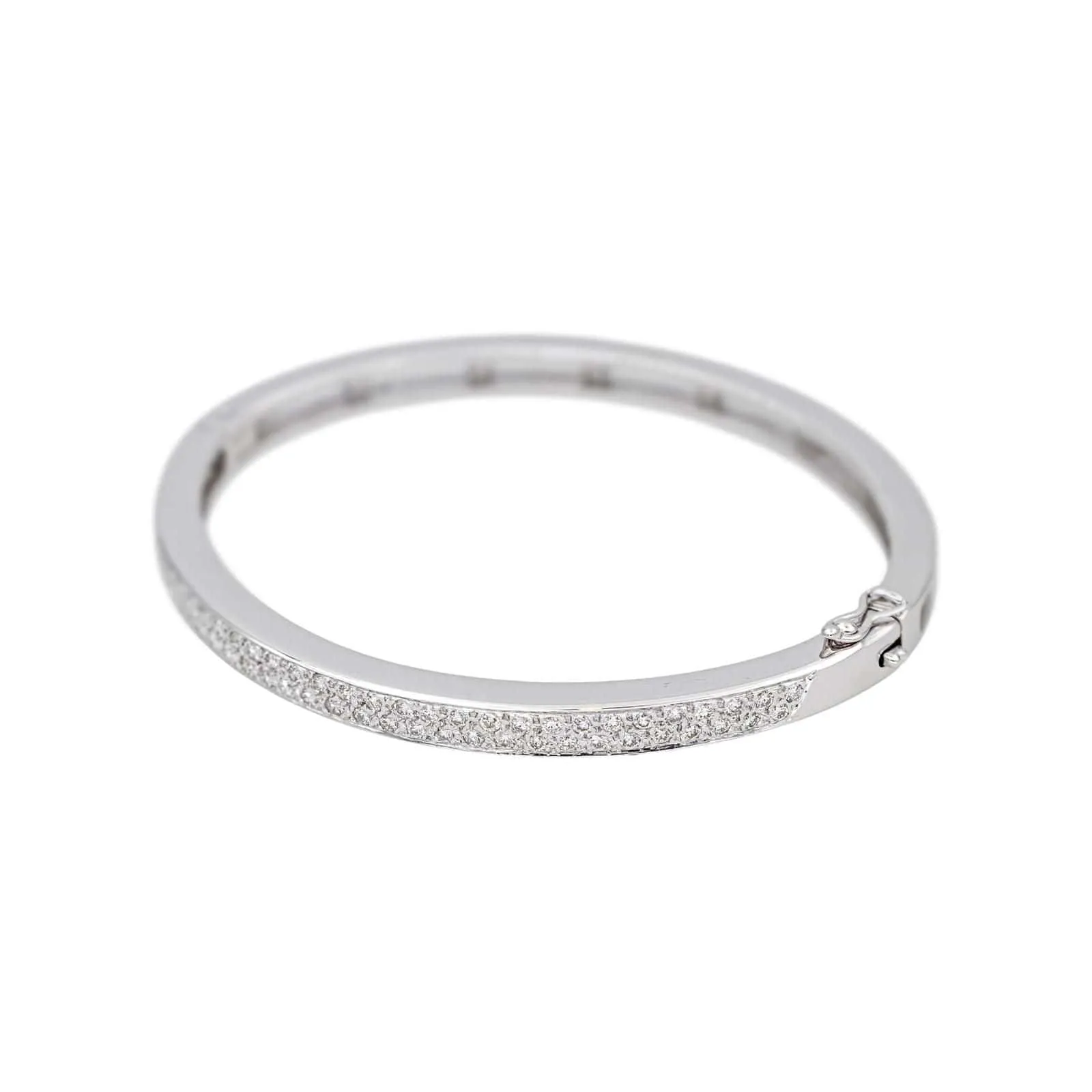 Bracelet Jonc Or blanc Diamant sold by 58 Facettes product image thumbnail 3
