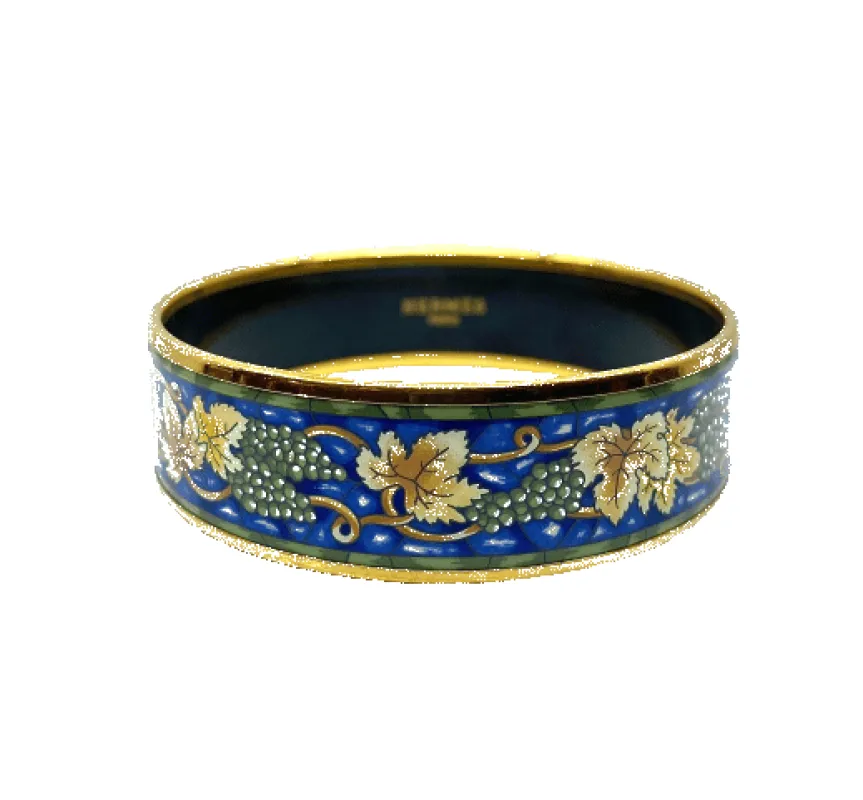 HERMÈS - bracelet en métal doré et émail sold by 58 Facettes