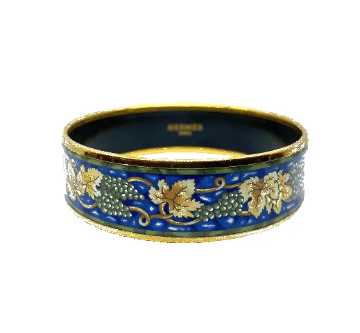 HERMÈS - bracelet en métal doré et émail sold by 58 Facettes