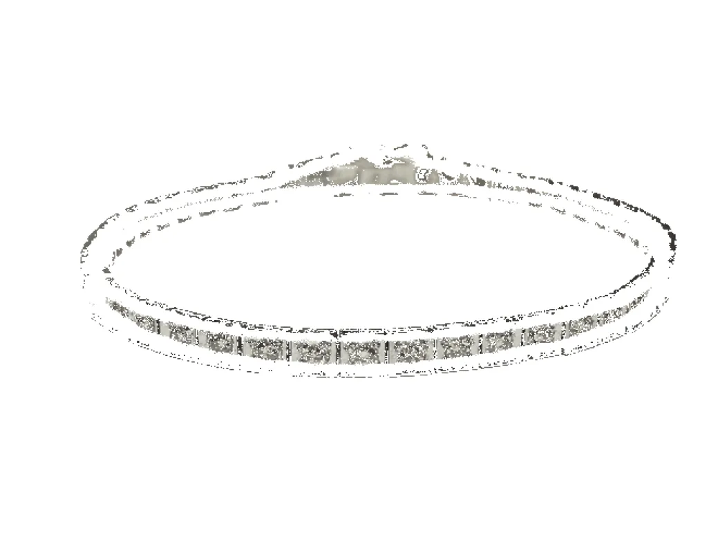 BRACELET RIVIERE OR 18K ENVIRON 1,20 CTS (T.18) sold by 58 Facettes