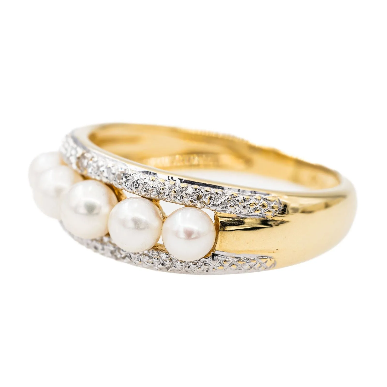 Bague Or jaune Perle sold by 58 Facettes product image thumbnail 4