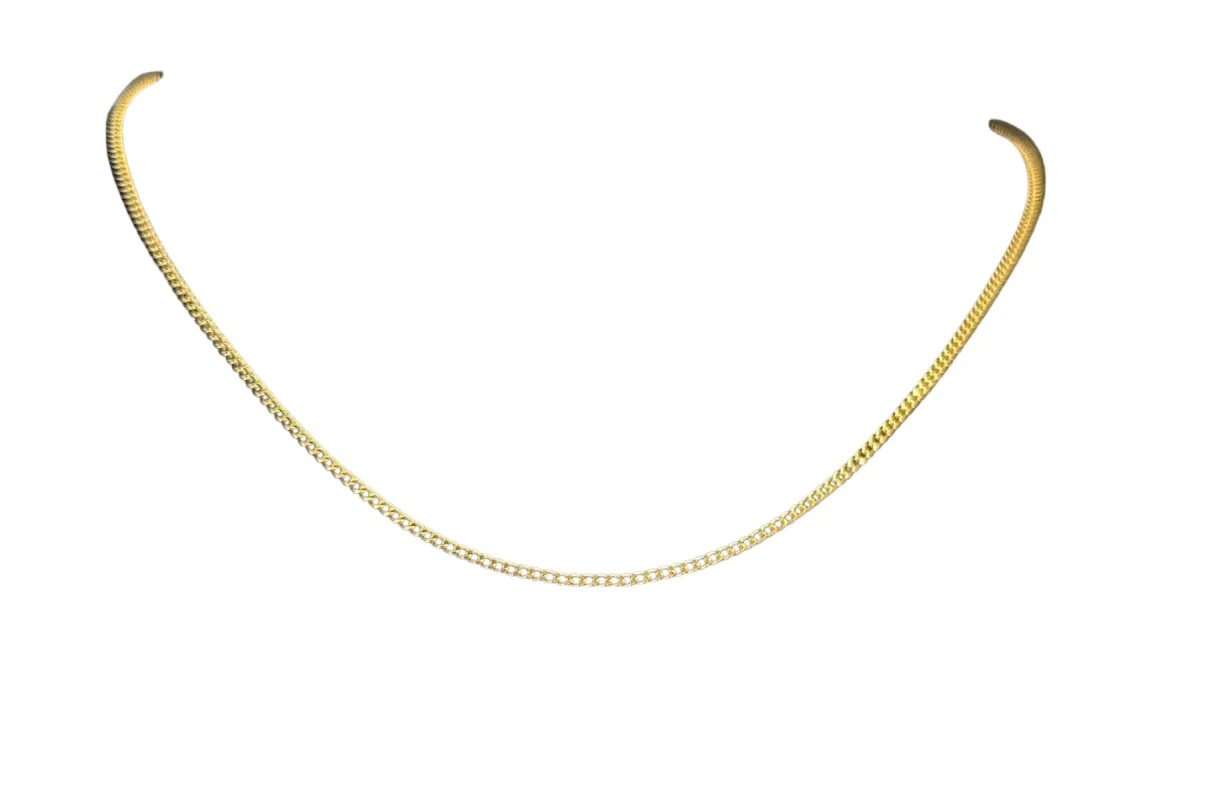 Chaine or jaune maille anglaise sold by 58 Facettes