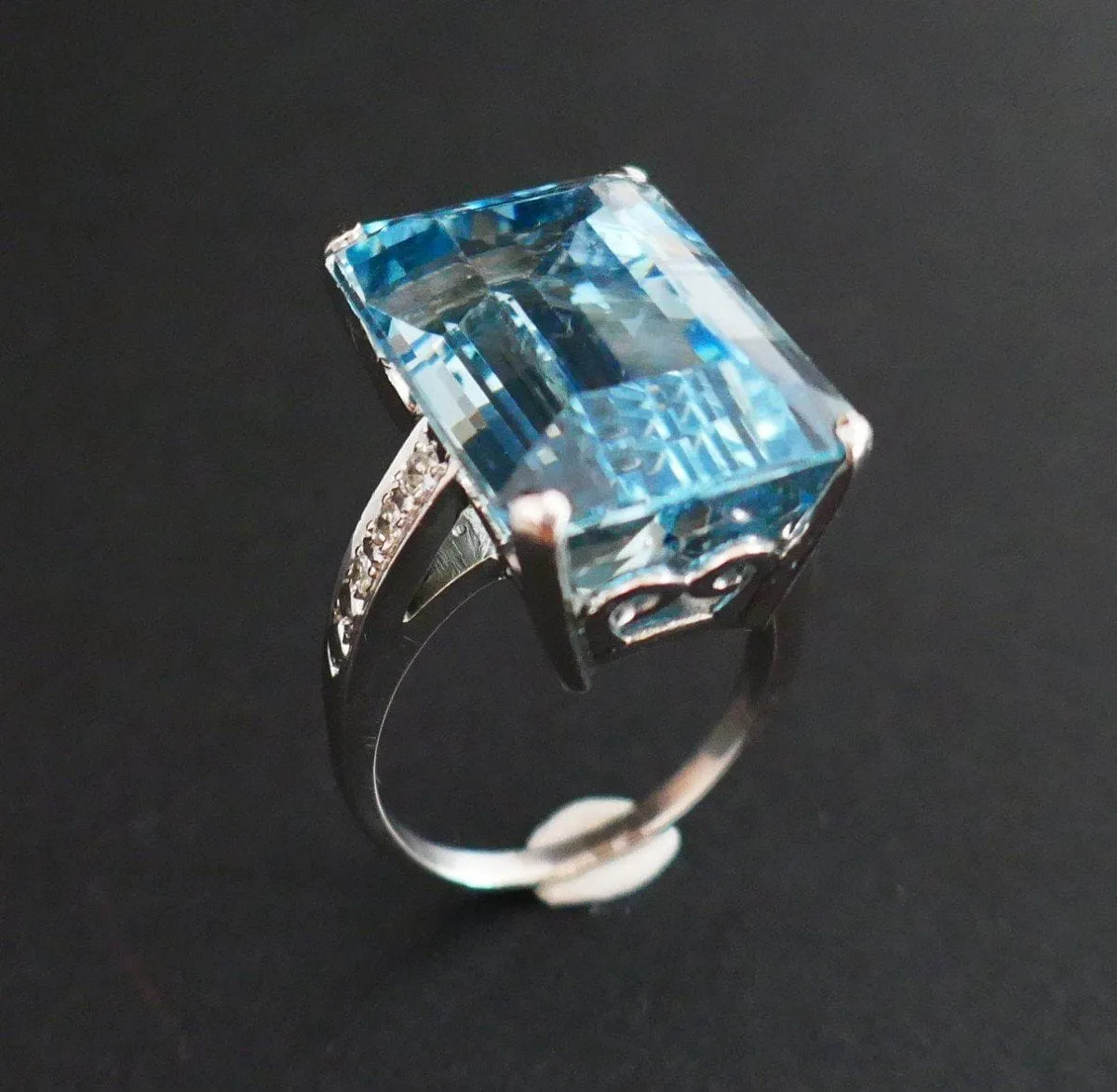 Bague Aigue-Marine et Diamants sold by 58 Facettes product image thumbnail 5