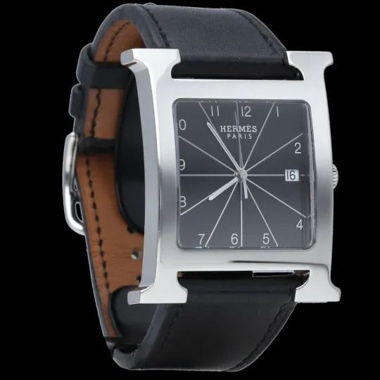 Hermès Heure H - Montre en acier 32 x 32 mm sold by 58 Facettes product image thumbnail 5
