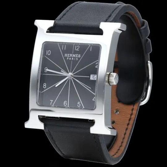 Hermès Heure H - Montre en acier 32 x 32 mm sold by 58 Facettes product image thumbnail 2