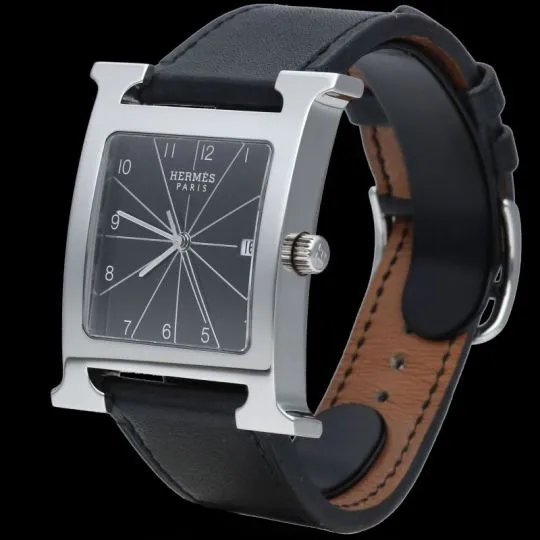 Hermès Heure H - Montre en acier 32 x 32 mm sold by 58 Facettes product image thumbnail 3