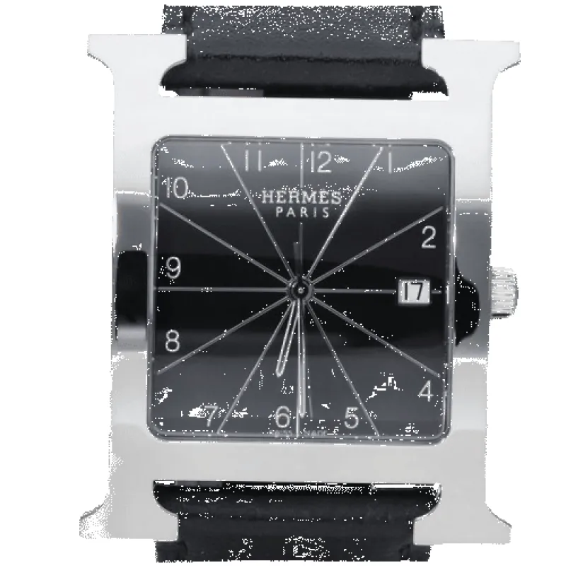 Hermès Heure H - Montre en acier 32 x 32 mm made by 58 Facettes
