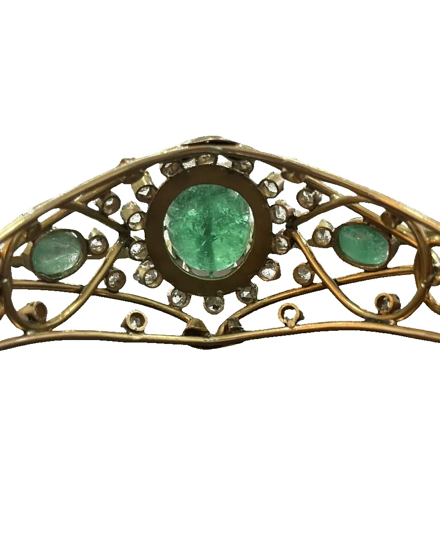 Bracelet Zina Or jaune 18K Émeraude Diamant sold by 58 Facettes product image thumbnail 4