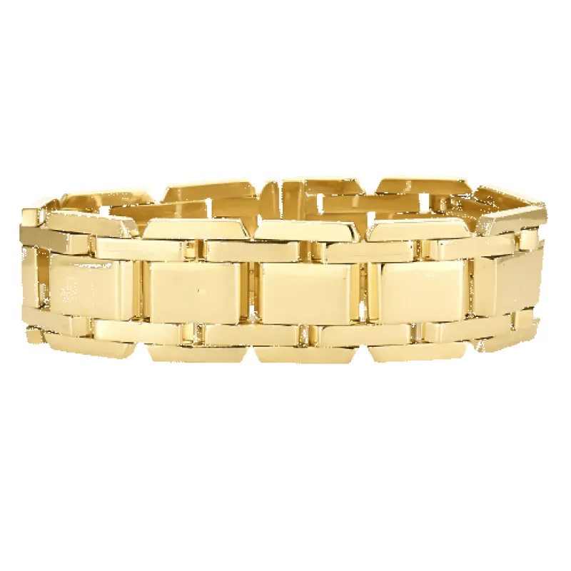 Bracelet Tank en or jaune sold by 58 Facettes