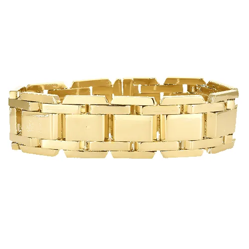 Bracelet Tank en or jaune sold by 58 Facettes