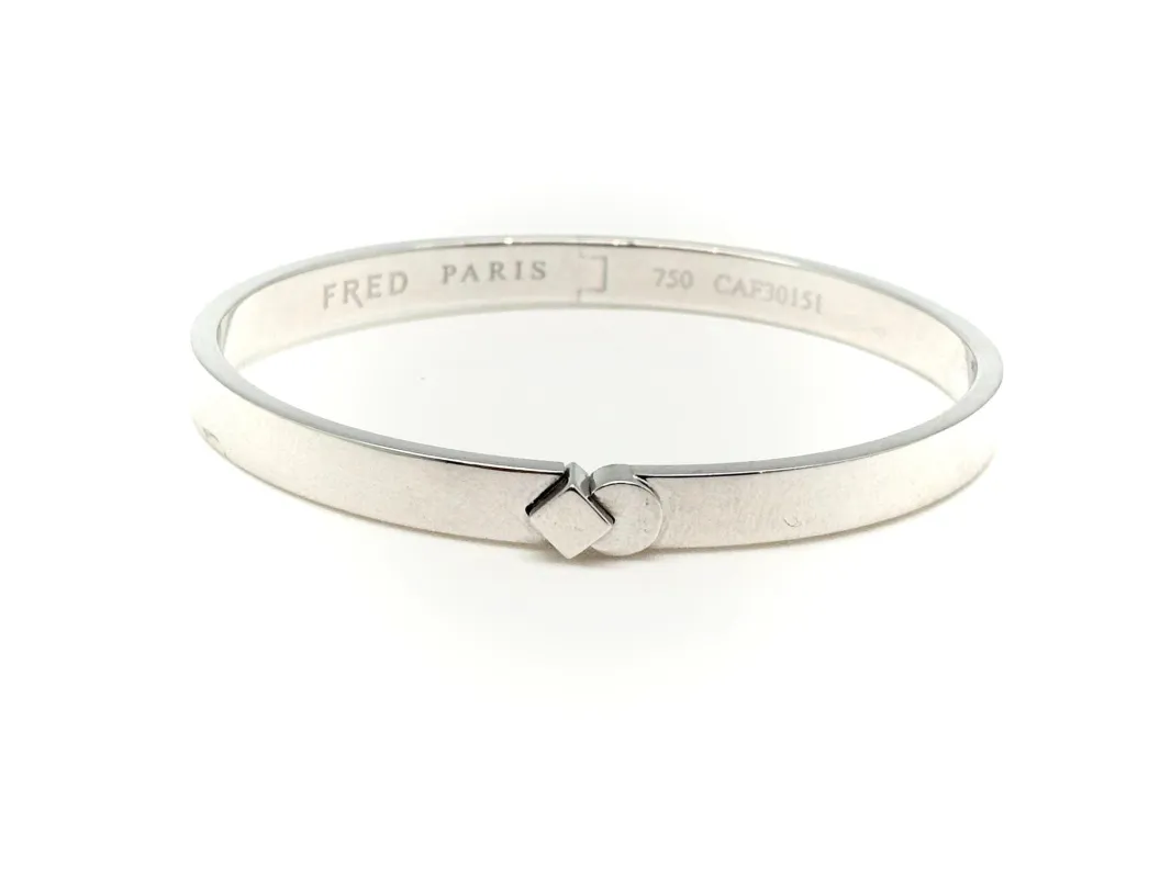 FRED - Bracelet jonc ouvrant en or blanc sold by 58 Facettes