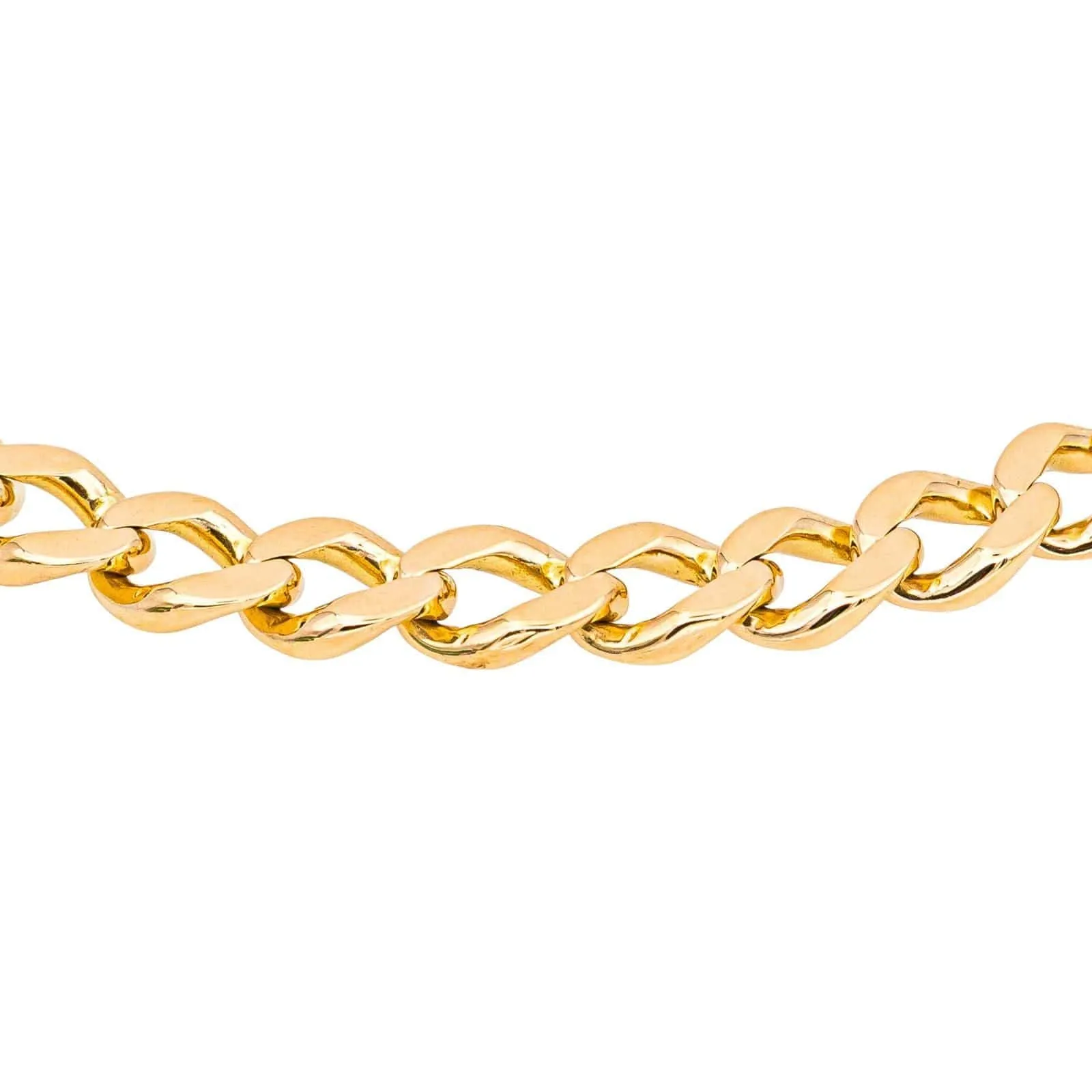 Bracelet maille gourmette en or rose 18 carats sold by 58 Facettes product image thumbnail 4