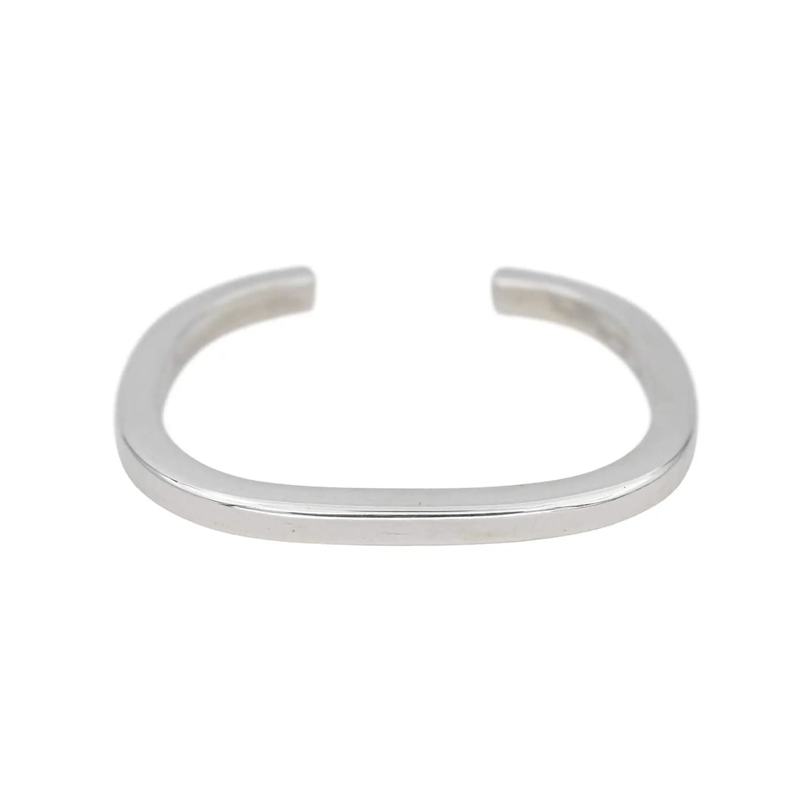 Dinh Van Bracelet Jonc Square Maillon Argent sold by 58 Facettes