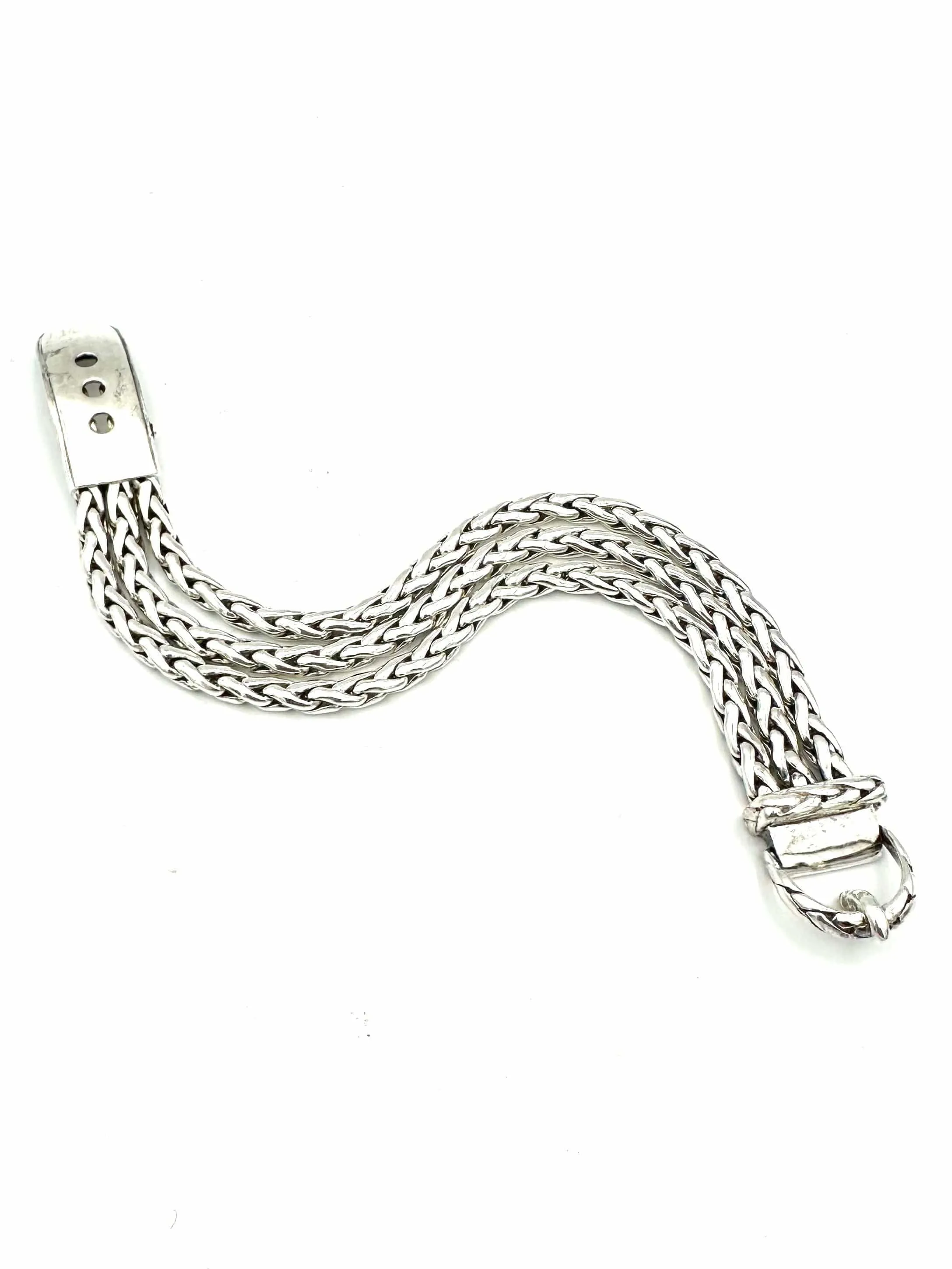 HERMES. Collection "Diane", bracelet vintage en argent sold by 58 Facettes product image thumbnail 2