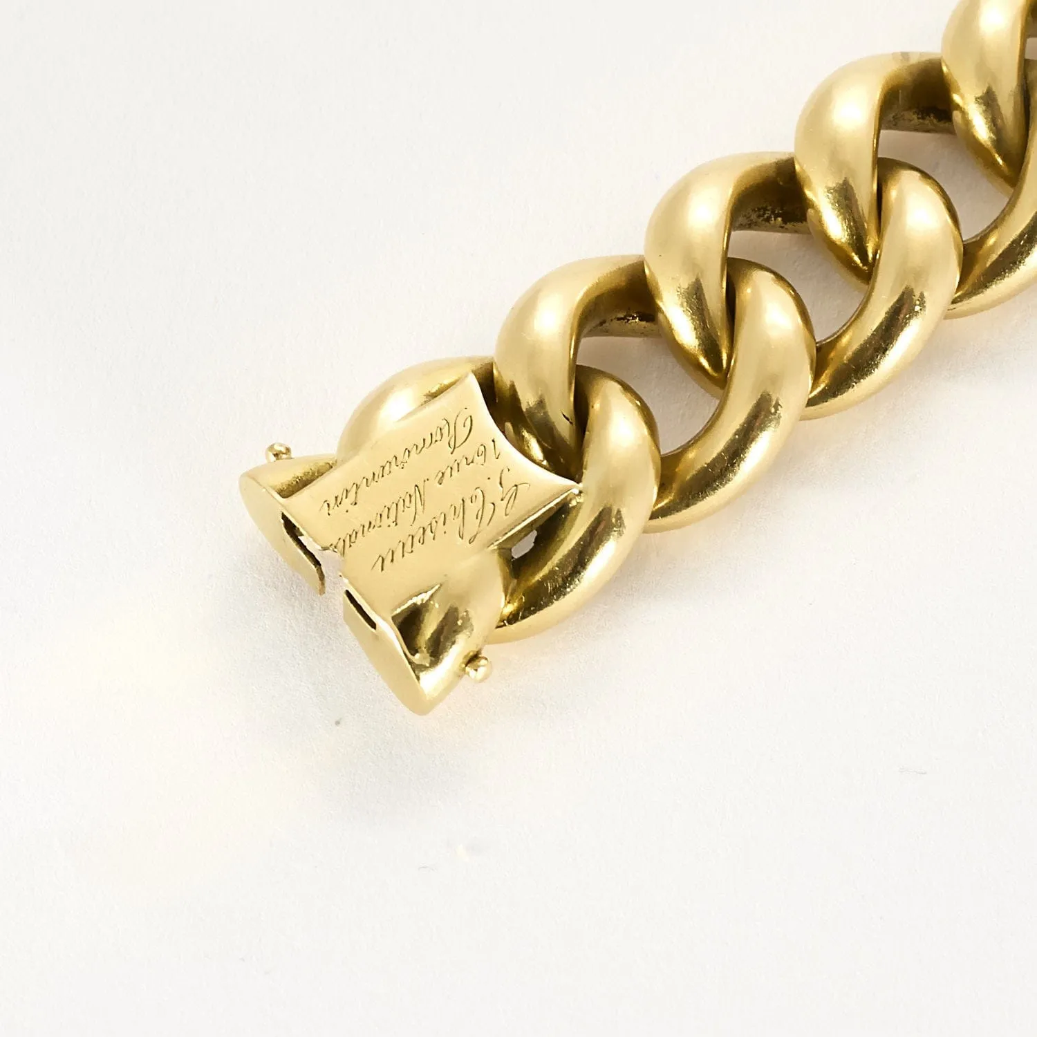 Bracelet en or jaune à maille gourmette sold by 58 Facettes product image thumbnail 4