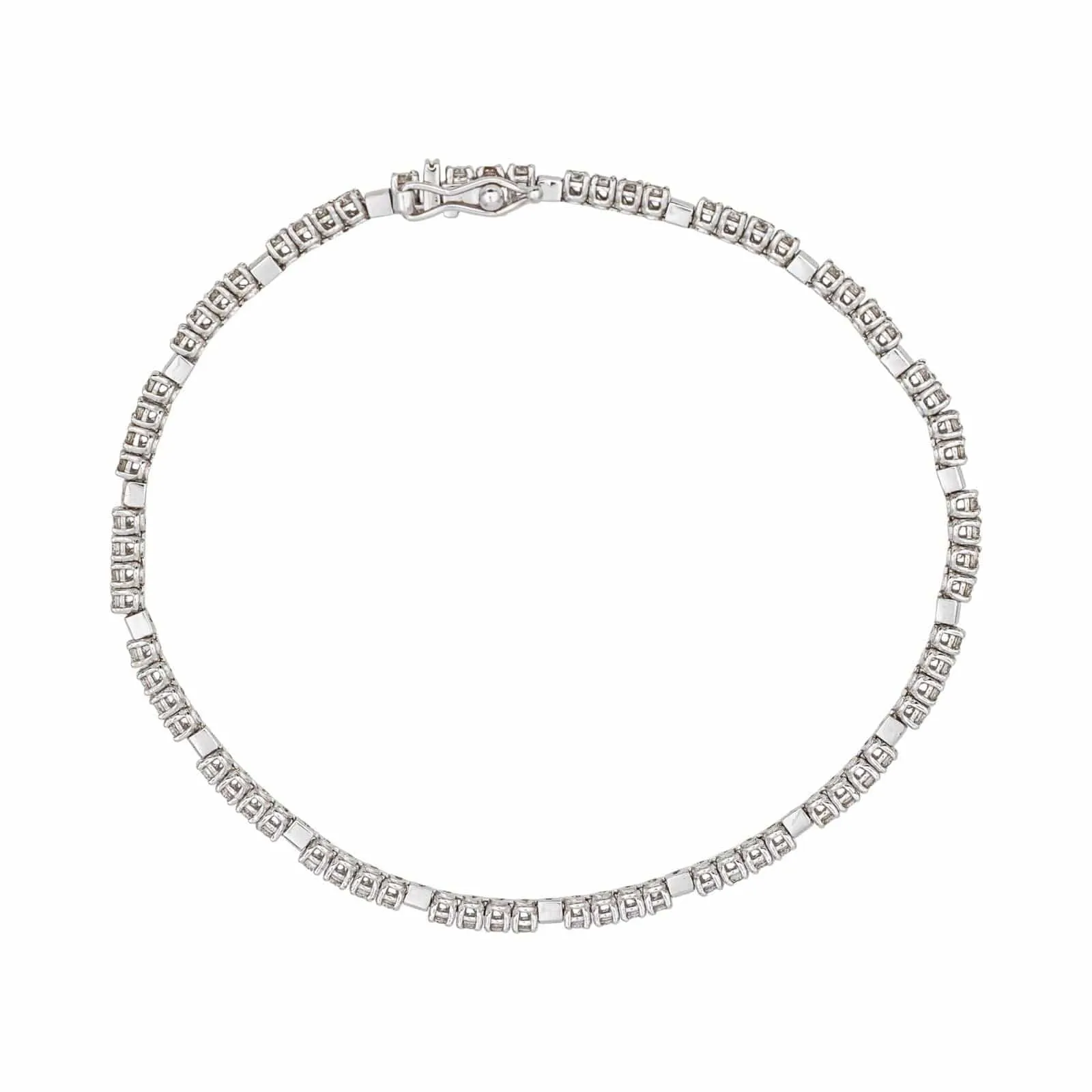 Bracelet Tennis Or blanc Diamant sold by 58 Facettes product image thumbnail 3