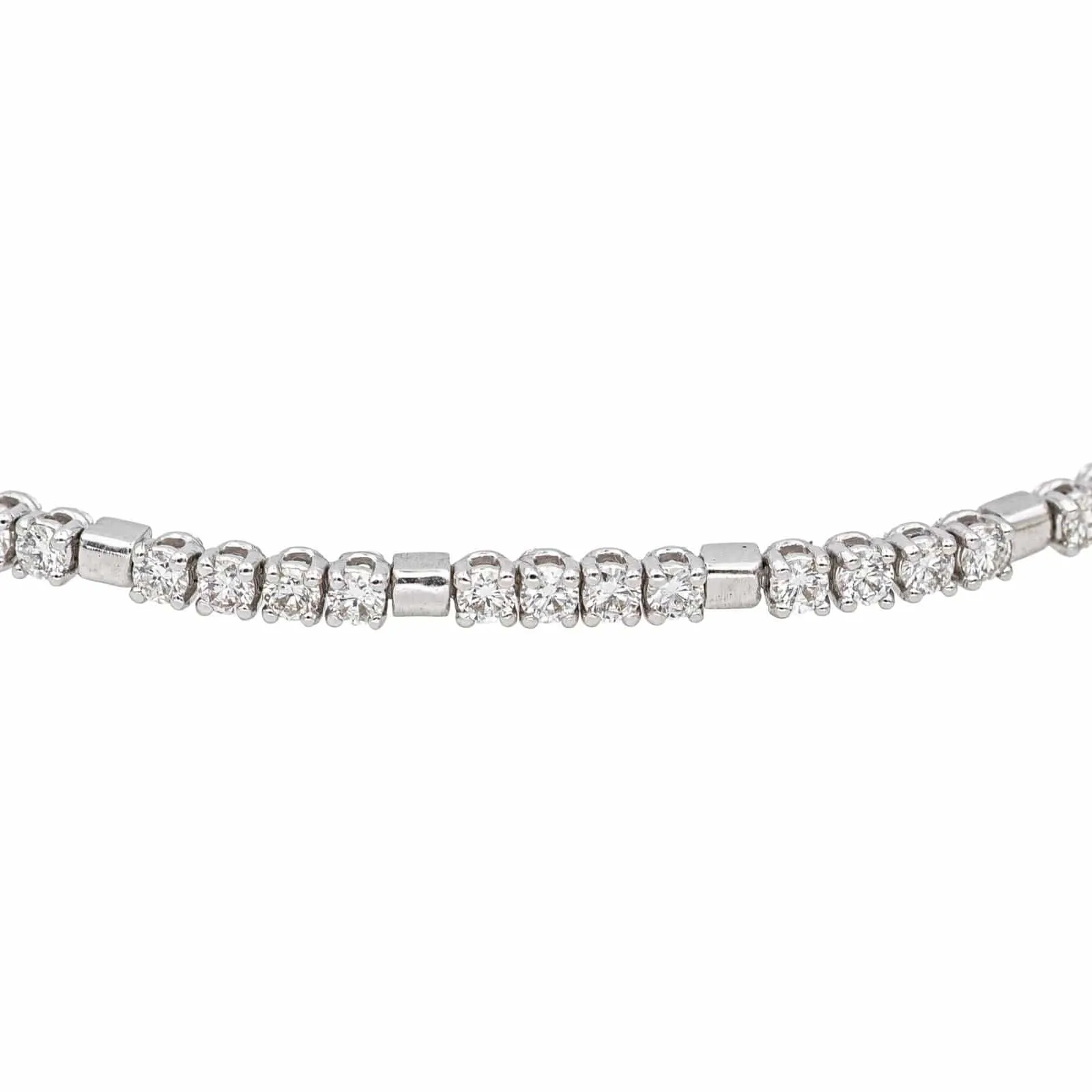 Bracelet Tennis Or blanc Diamant sold by 58 Facettes product image thumbnail 4