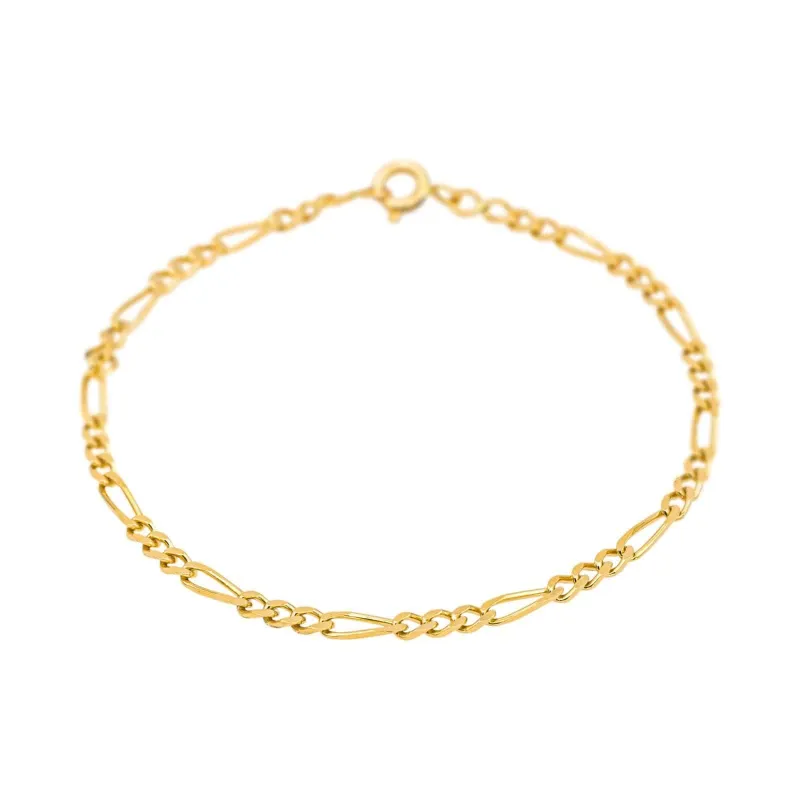 Bracelet Maille figaro Or jaune sold by 58 Facettes