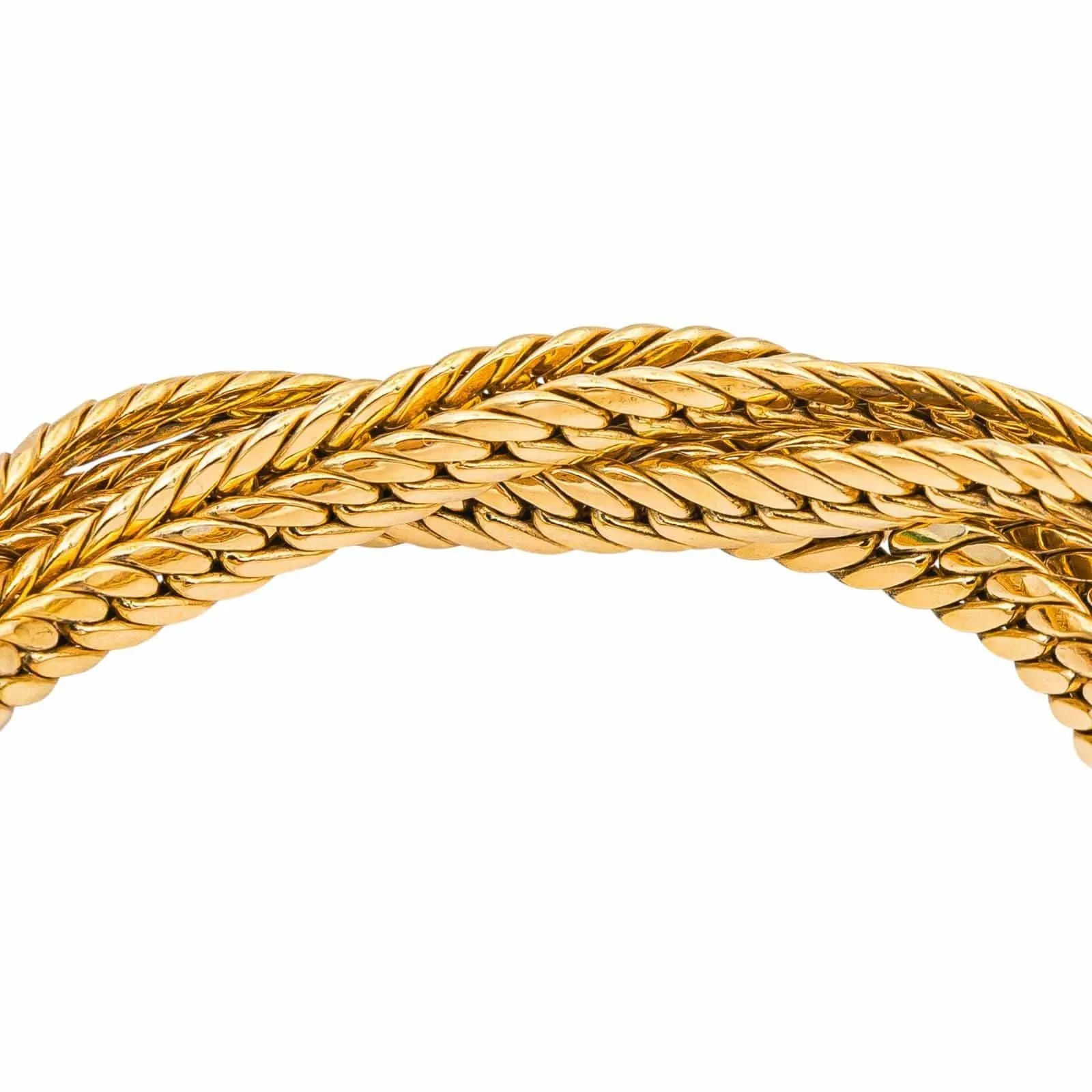 Bracelet maille anglaise en or jaune 18 carats sold by 58 Facettes product image thumbnail 4