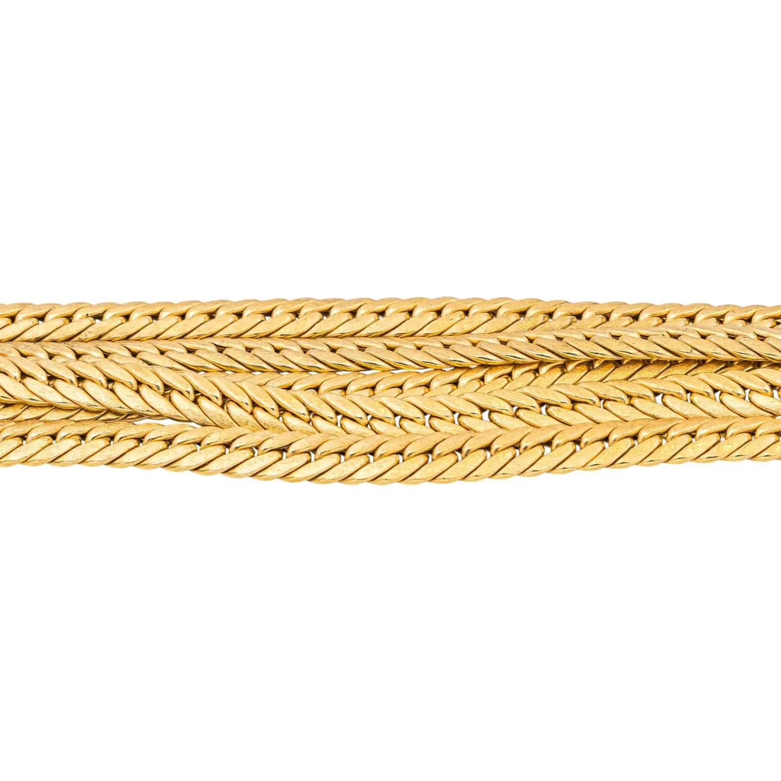 Bracelet maille anglaise en or jaune 18 carats sold by 58 Facettes product image thumbnail 5