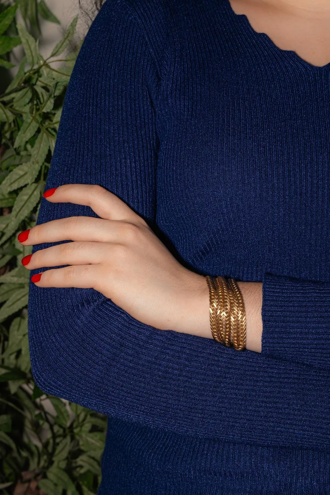 Bracelet maille anglaise en or jaune 18 carats sold by 58 Facettes product image thumbnail 2