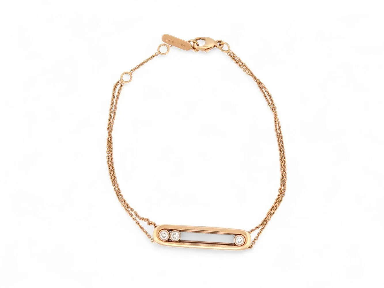 bracelet MESSIKA move classique 03996-yg or rose 18k & 3 diamants sold by 58 Facettes