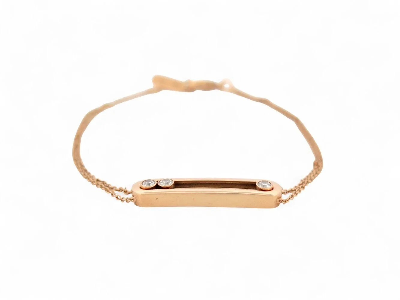 bracelet MESSIKA move classique 03996-yg or rose 18k & 3 diamants sold by 58 Facettes product image thumbnail 2