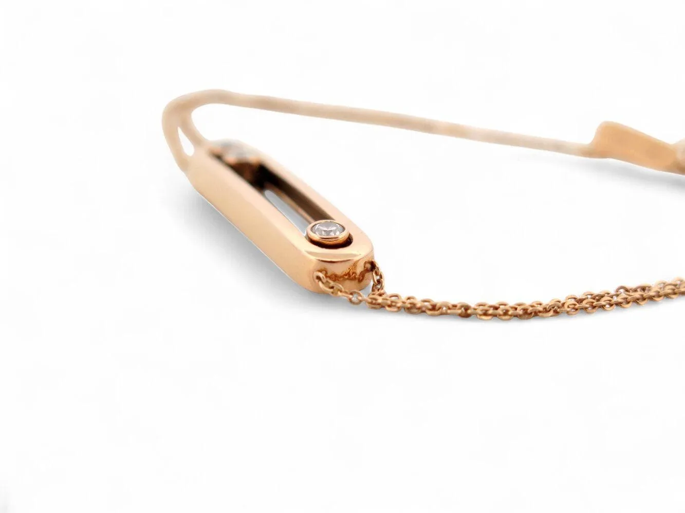 bracelet MESSIKA move classique 03996-yg or rose 18k & 3 diamants sold by 58 Facettes product image thumbnail 3