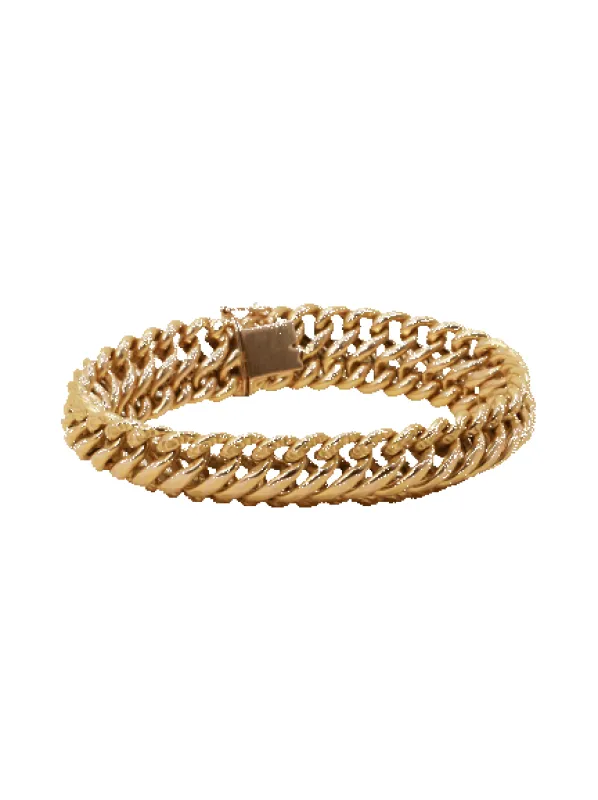 Bracelet vintage maille américaine or jaune sold by 58 Facettes