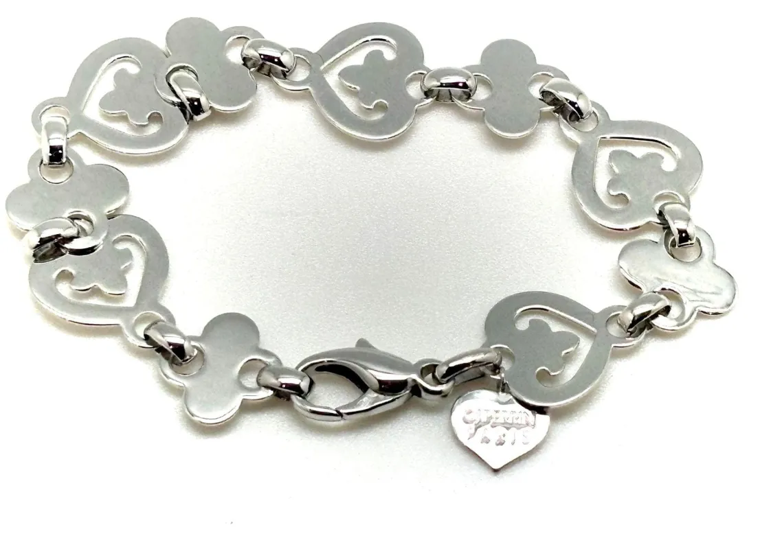 OJ PERRIN - Bracelet coeur légende or blanc sold by 58 Facettes