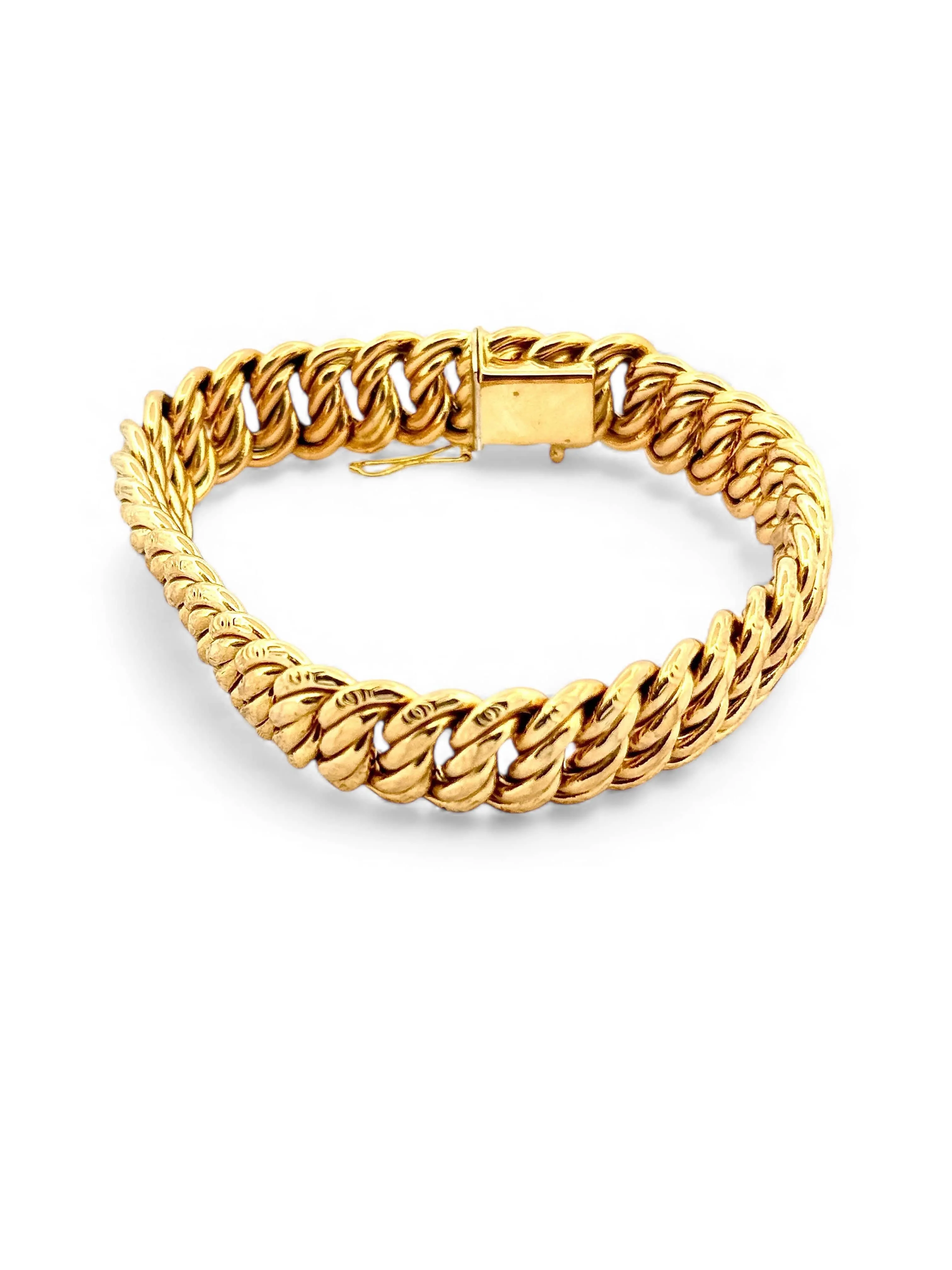 Bracelet maille Américaine en or jaune 18 carats sold by 58 Facettes product image thumbnail 5